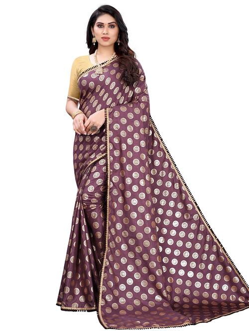 multi colored silk blend saree with blouse - 19625658 - Very Small Image - 1