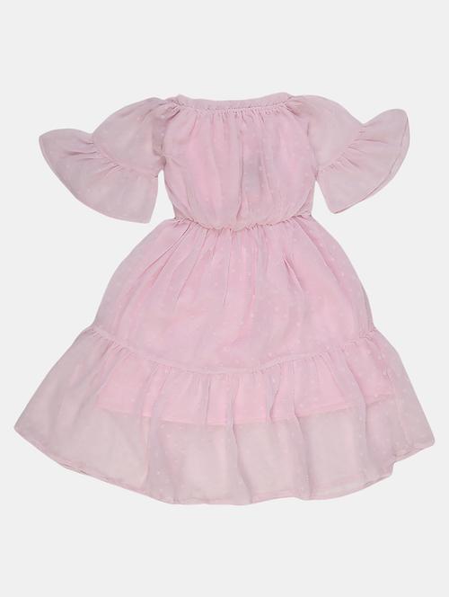 girls round neck short sleeves frock - 19626504 - Very Small Image - 1