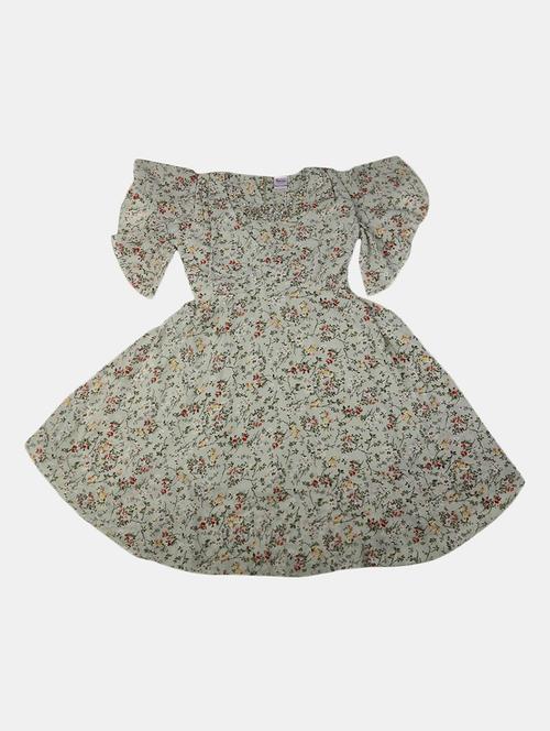 girls v neck bell sleeve frock - 19626565 - Very Small Image - 1