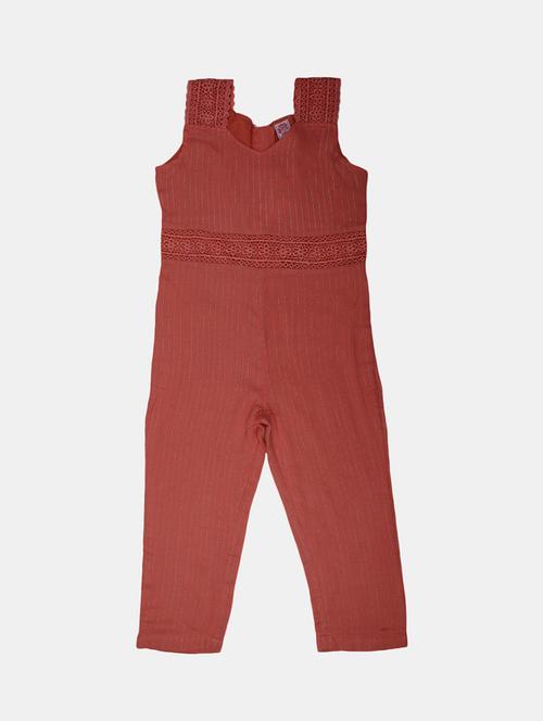 girls v neck printed jump suit - 19626569 - Very Small Image - 1