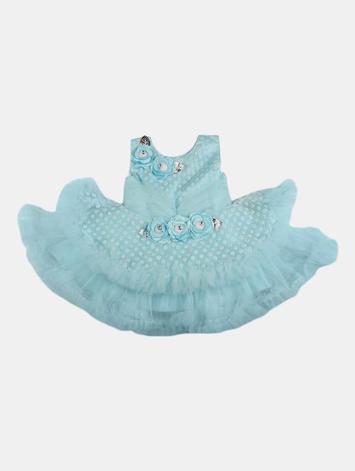 girls round neck sleeveless frock - 19626576 - Very Small Image - 1