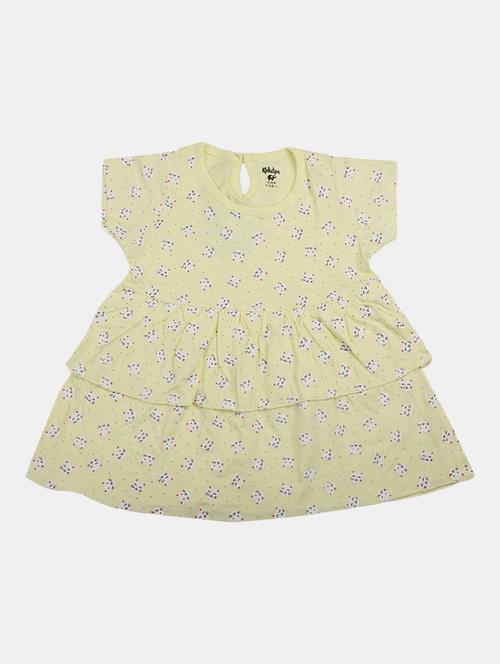 girls round neck short sleeves frock - 19626583 - Very Small Image - 1