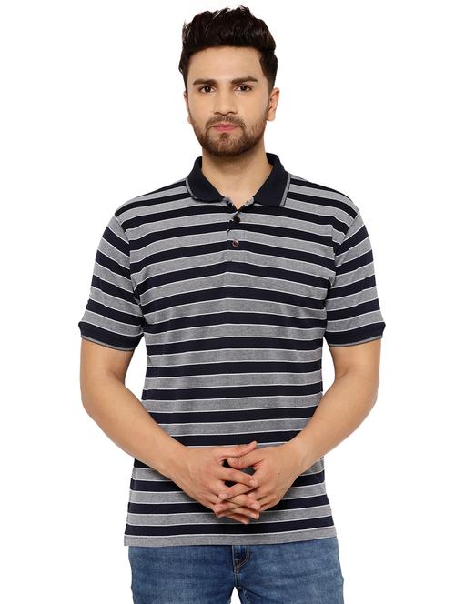 stripes collared t-shirts - 19626673 - Very Small Image - 1