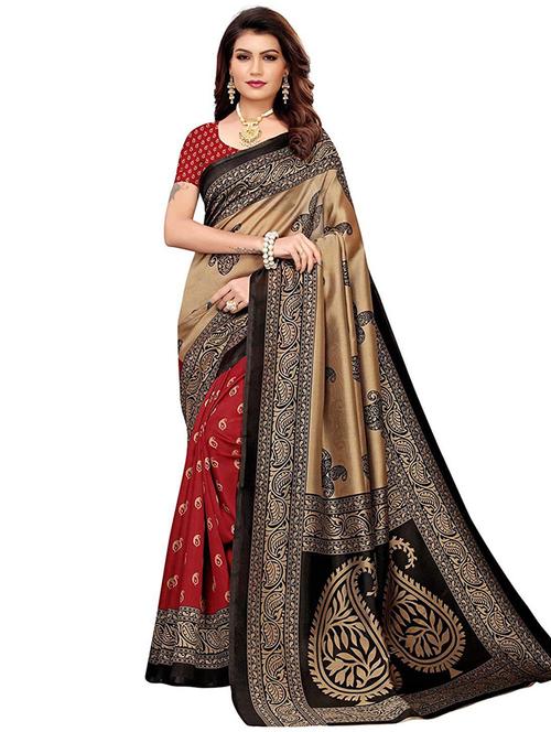 women's paisley maroon colored saree - 19627219 - Very Small Image - 1