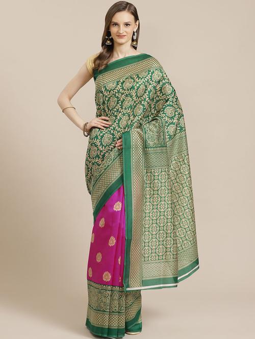 women's self design pink colored saree - 19628280 - Very Small Image - 1