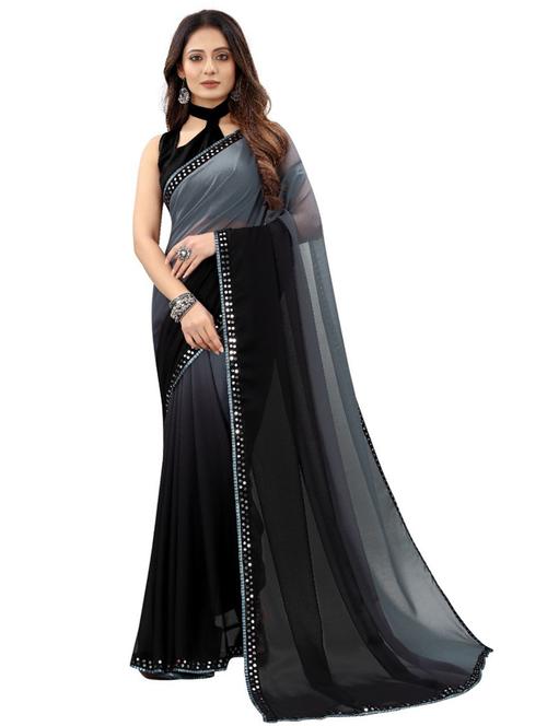 lace bordered bollywood saree with blouse - 19628662 - Very Small Image - 1