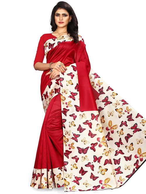 women's bordered royal blue colored saree with blouse - 19629897 - Very Small Image - 1