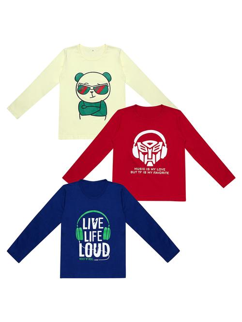 pack of 3 printed t-shirt - 19632324 - Very Small Image - 1