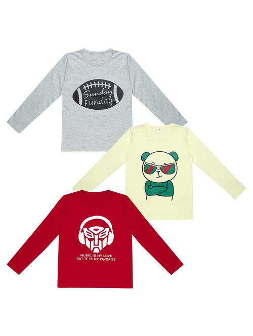 pack of 3 printed t-shirt - 19632368 - Very Small Image - 1