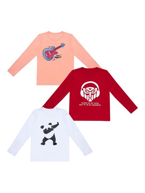 pack of 3 printed t-shirt - 19632407 - Very Small Image - 1