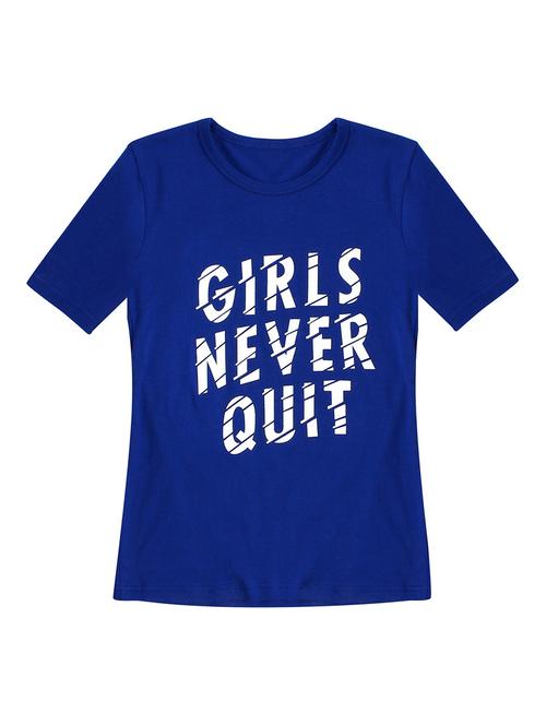 girls round neck printed regular tee - 19635348 - Very Small Image - 1
