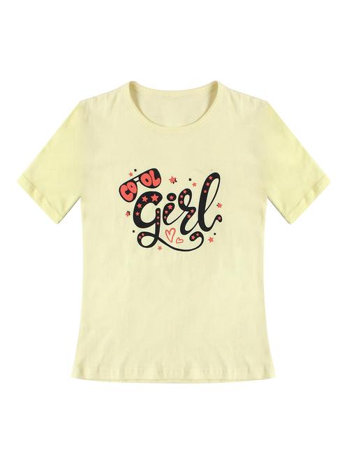girls round neck printed regular tee - 19635352 - Very Small Image - 1