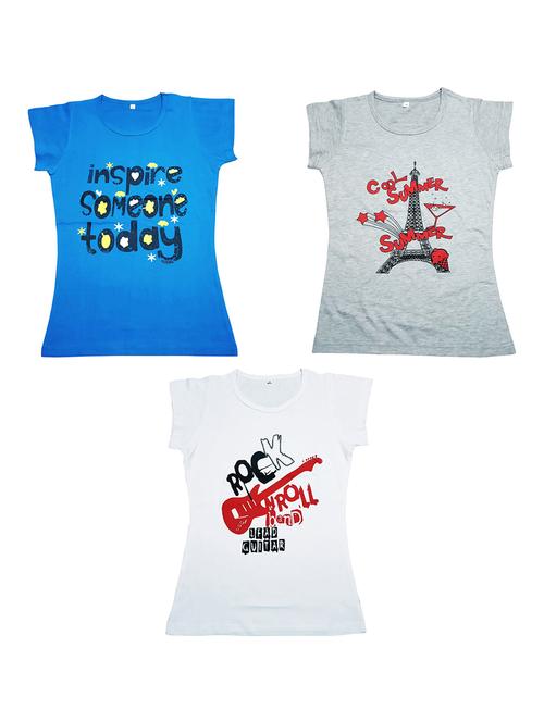 pack of 3 printed tee - 19635486 - Very Small Image - 1