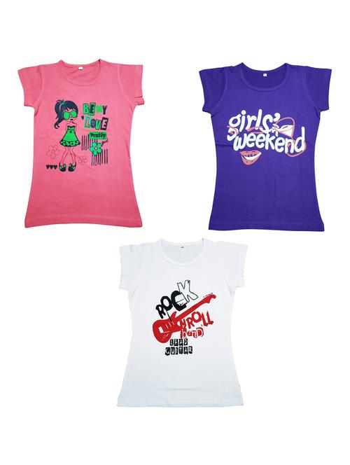 pack of 3 printed tee - 19635495 - Very Small Image - 1