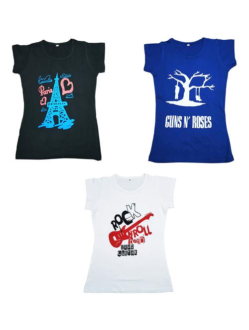 pack of 3 printed tee - 19635527 - Very Small Image - 1