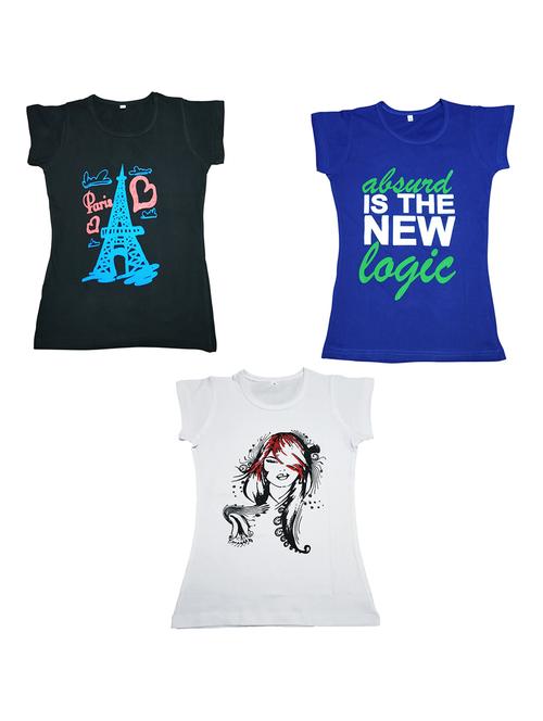pack of 3 printed tee - 19635533 - Very Small Image - 1