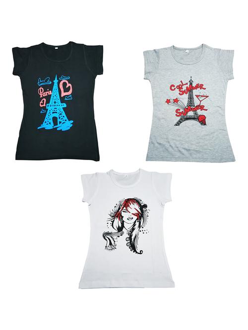 pack of 3 printed tee - 19635537 - Very Small Image - 1