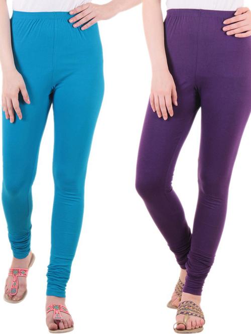 pack of 2 solid leggings - 19637461 - Very Small Image - 1