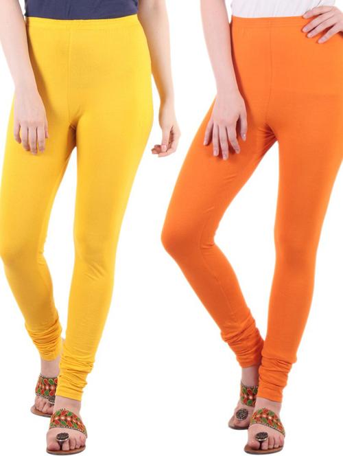 pack of 2 solid leggings - 19637465 - Very Small Image - 1