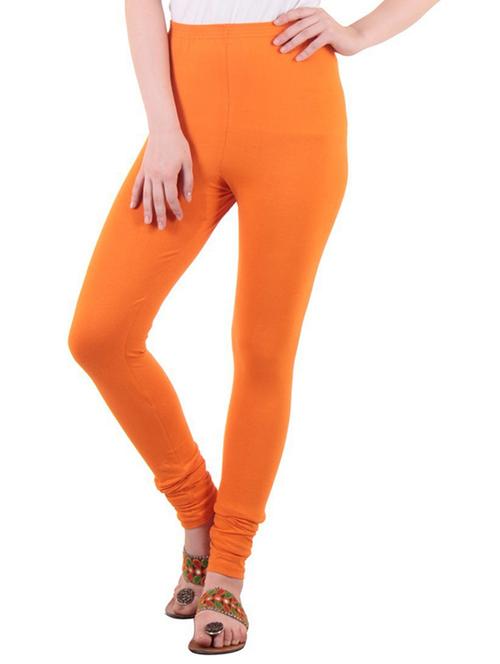 orange cotton blend leggings - 19637564 - Very Small Image - 1