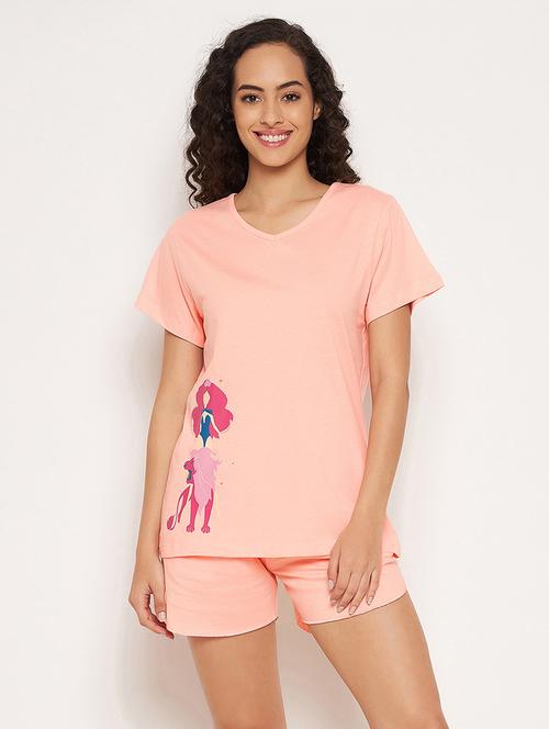 printed shorts set nightwear set - 19637923 - Very Small Image - 1