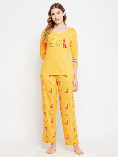 printed pyjama set nightwear set - 19638030 - Very Small Image - 1