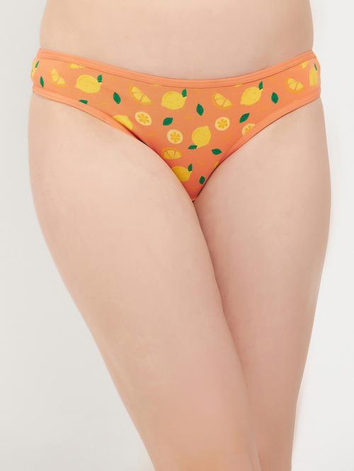 orange cotton thongs panty - 19638105 - Very Small Image - 1