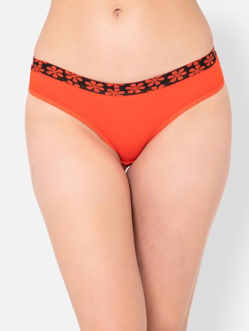 orange cotton bikini panty - 19638135 - Very Small Image - 1