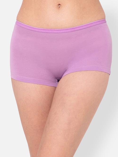 purple cotton boy shorts panty - 19638161 - Very Small Image - 1
