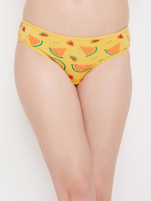 yellow cotton bikini panty - 19638221 - Very Small Image - 1