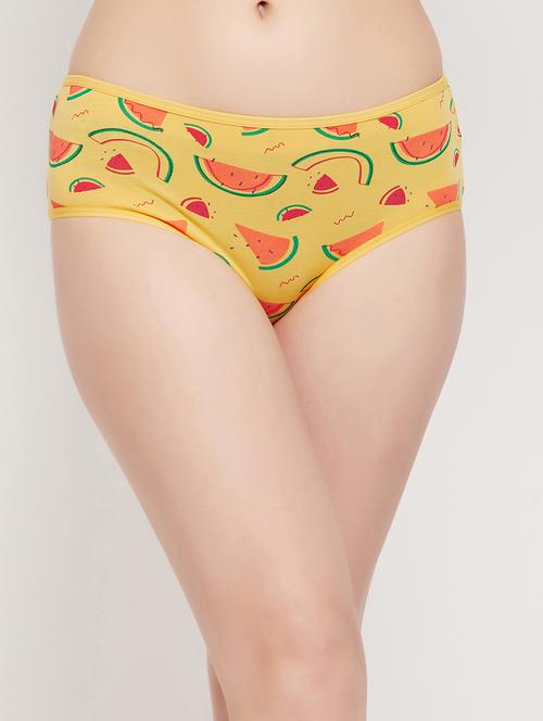 yellow cotton hipster panty - 19638279 - Very Small Image - 1