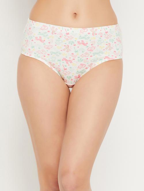white cotton hipster panty - 19638306 - Very Small Image - 1