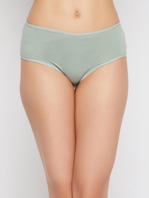 green cotton hipster panty - 19638316 - Very Small Image - 1