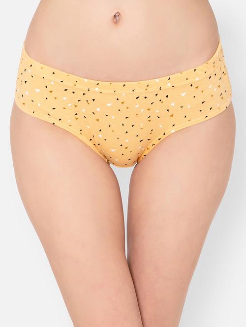 yellow cotton hipster panty - 19638453 - Very Small Image - 1