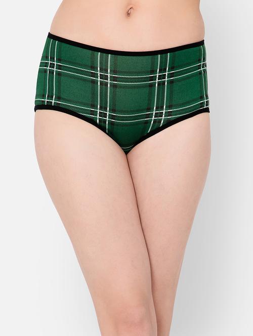 green cotton hipster panty - 19638504 - Very Small Image - 1