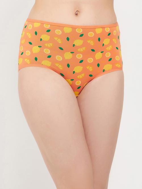orange cotton hipster panty - 19638523 - Very Small Image - 1