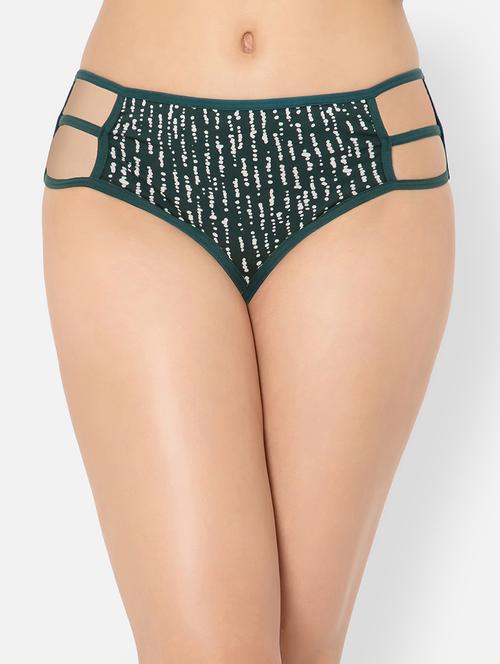 green cotton hipster panty - 19638544 - Very Small Image - 1