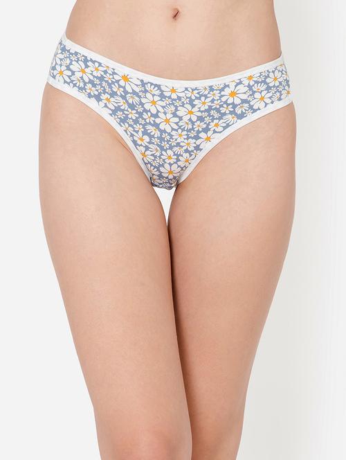 blue cotton bikini panty - 19638653 - Very Small Image - 1