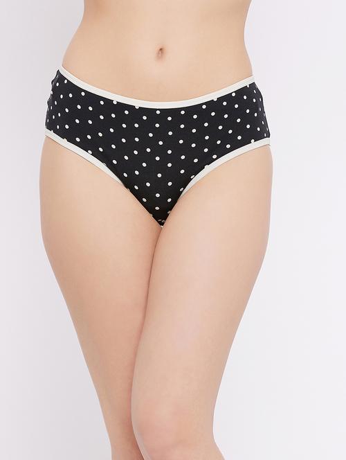 black cotton hipster panty - 19638703 - Very Small Image - 1