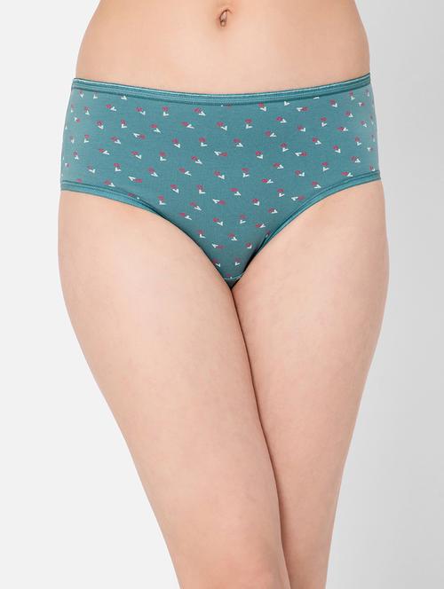 green cotton hipster panty - 19638745 - Very Small Image - 1