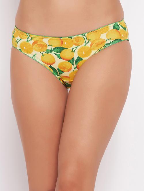 yellow cotton bikini panty - 19638801 - Very Small Image - 1