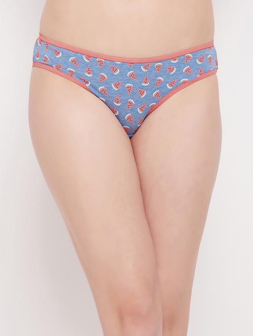 blue cotton bikini panty - 19638815 - Very Small Image - 1