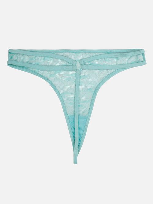 green lace thongs panty - 19638833 - Very Small Image - 1