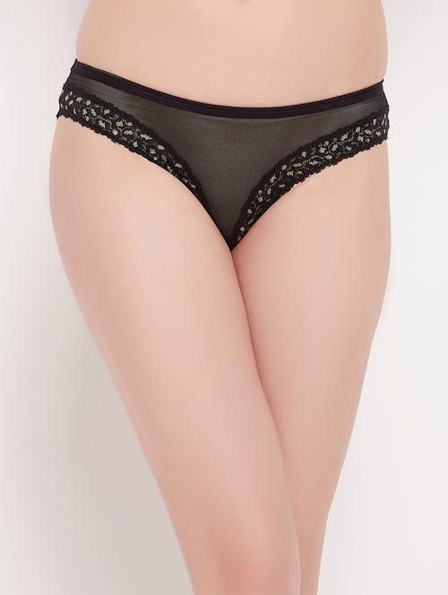 black net bikini panty - 19638918 - Very Small Image - 1