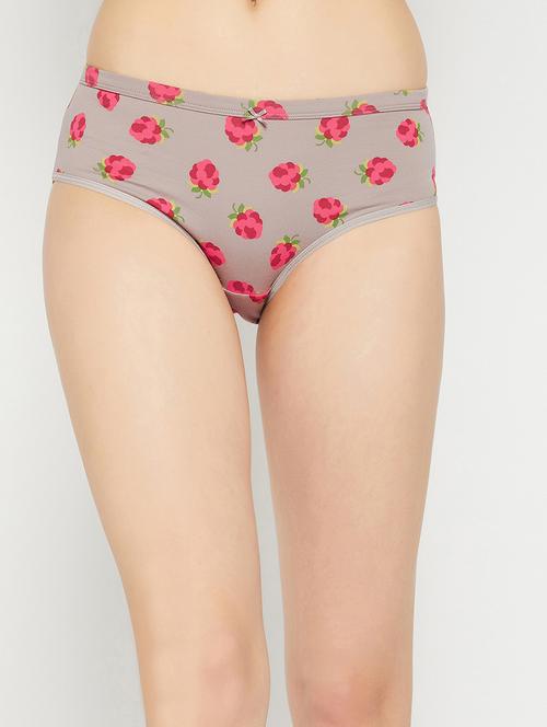 grey cotton hipster panty - 19638924 - Very Small Image - 1