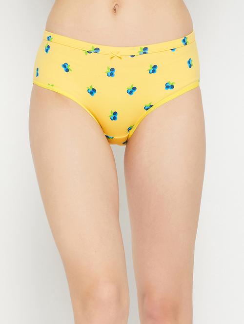 yellow cotton hipster panty - 19638926 - Very Small Image - 1