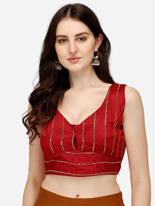 self design regular blouse - 19640651 - Very Small Image - 1