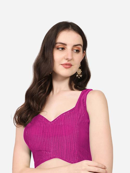 self design regular blouse - 19640701 - Very Small Image - 1