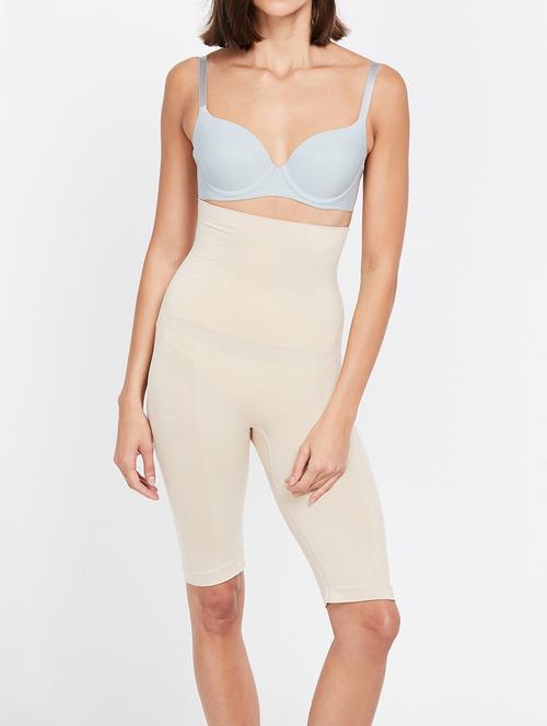 beige poly spandex tummy shaper - 19641741 - Very Small Image - 1