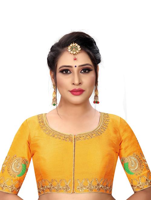 yellow silk regular blouse - 19643000 - Very Small Image - 1